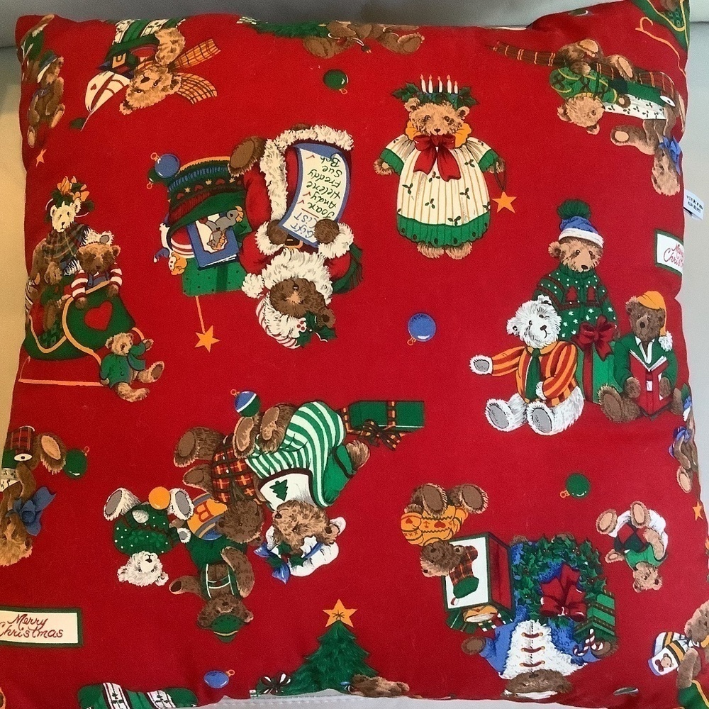 Riverdale Vintage Christmas Holiday Throw Pillow‎ Made in USA - Picture 9 of 9